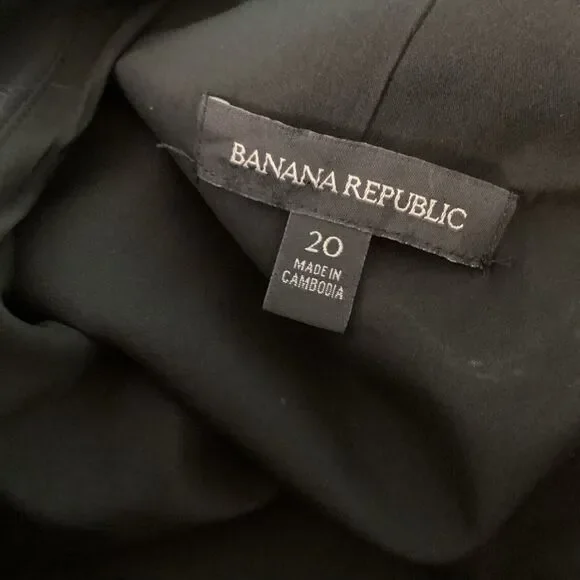 Banana Republic Women Jumpsuit Romper Size 20 One Shoulder Black - Picture 7 of 10